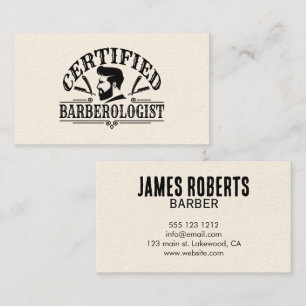 Barber Shop Hair Stylist Professional Barber Business Card