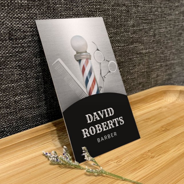 Barber Shop Hairdresser Professional Barbershop Business Card (Creator Uploaded)