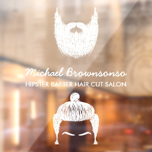 Barber Shop hipster beard moustache white