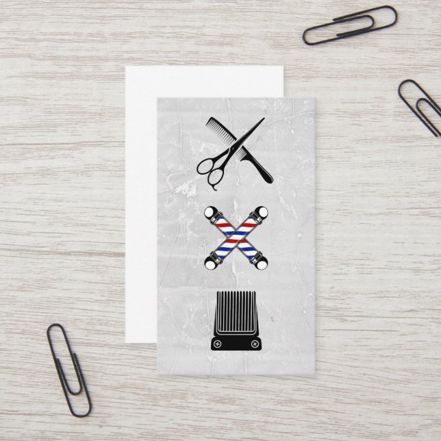Barber Shop icons | Haircut Business Card (Front/Back In Situ)