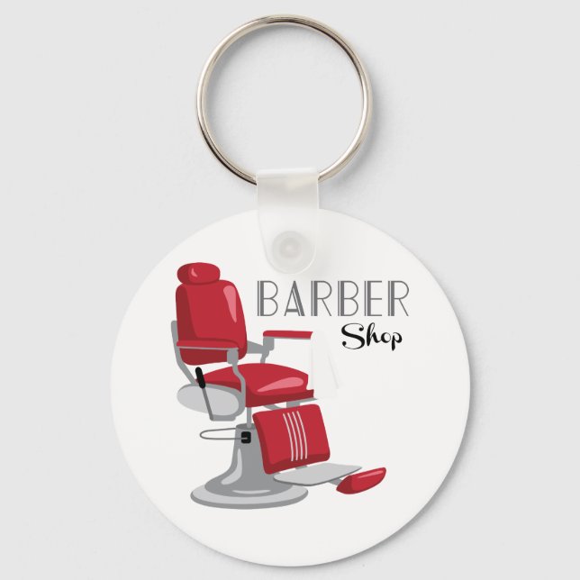 Barber Shop Key Ring (Front)