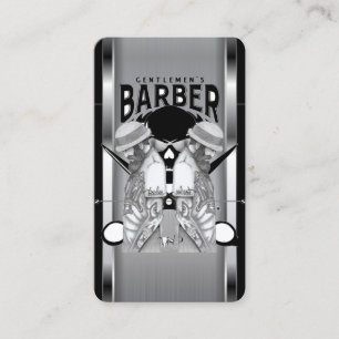 Barber shop logo / skull business card