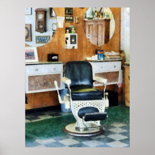 Barber Shop One Chair Poster