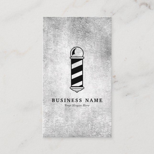 Barber Shop Pole Business Card (Front)