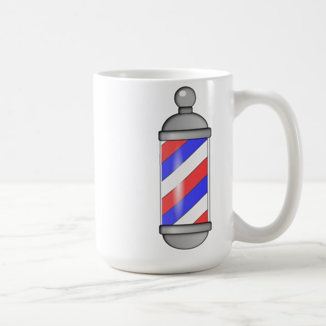 Barber Shop Pole Coffee Mug (Right)