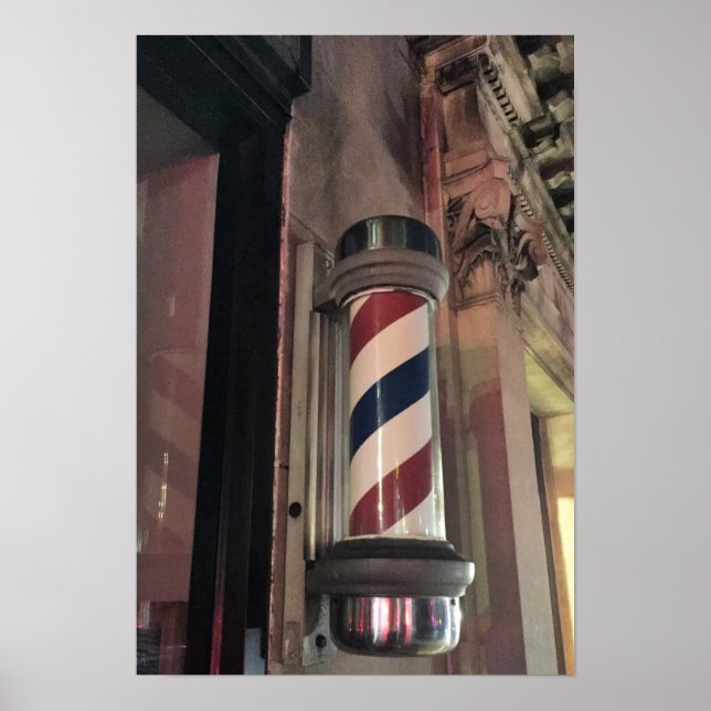 Barber Shop Pole Photo Poster (Front)