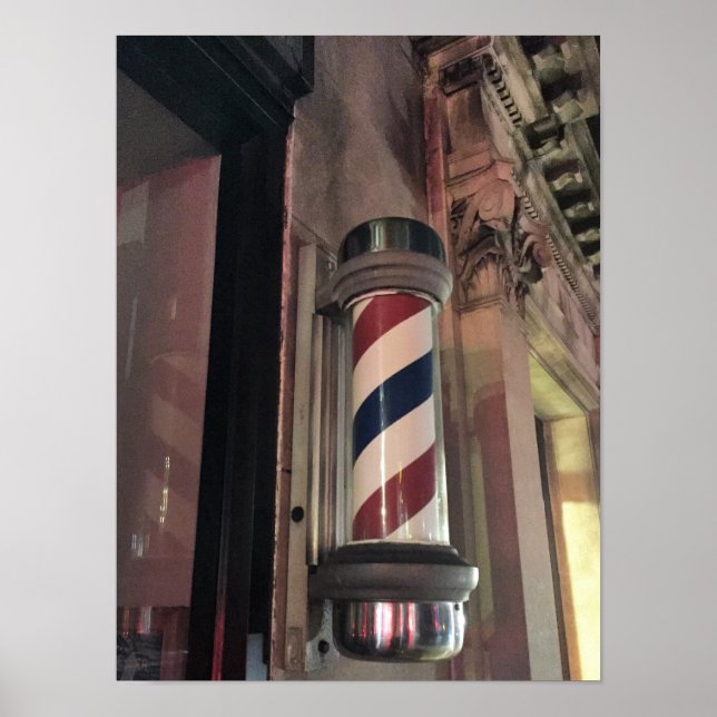 Barber Shop Pole Photo Poster (Front)