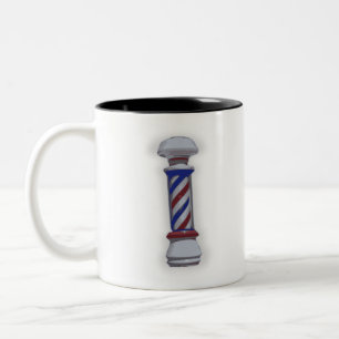 Barber Shop Pole Two-Tone Coffee Mug