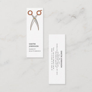 Barber Shop Professional Hair stylist comb modern Mini Business Card