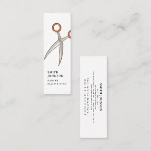 Barber Shop Professional Hair stylist comb modern Mini Business Card