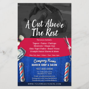 Barber Shop & Salon Customisable Coupon Template Flyer
