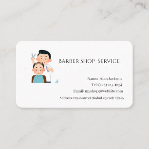 Barber Shop Service Business Card