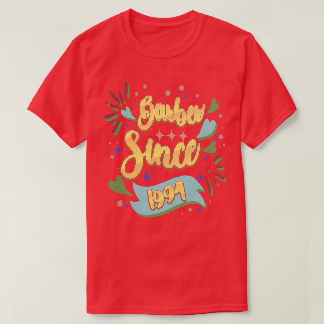Barber Since 1994 T-Shirt (Design Front)
