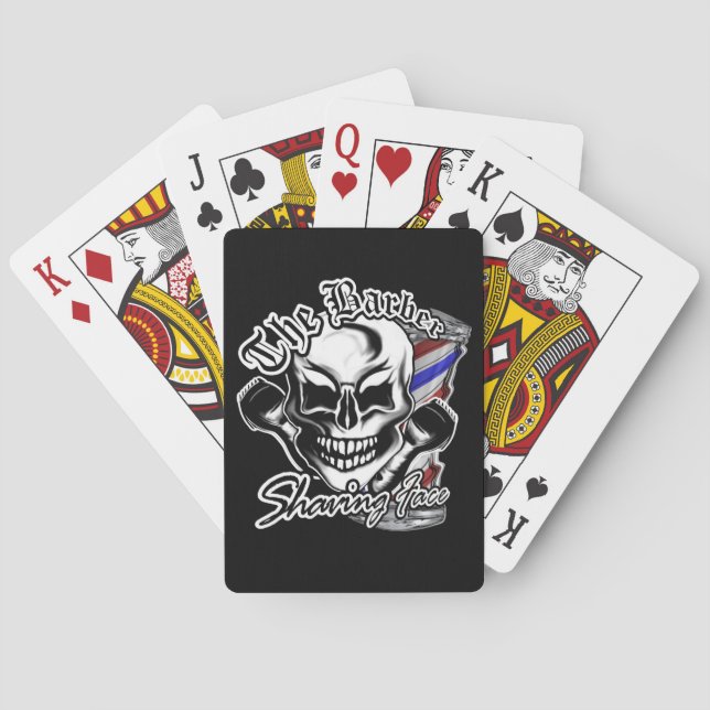 Barber Skull Playing Cards (Back)