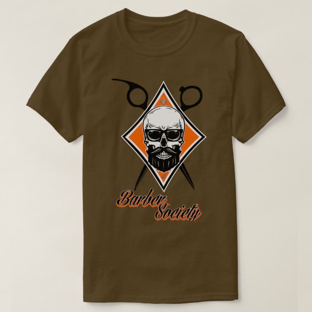 Barber Society T-Shirt (Design Front)