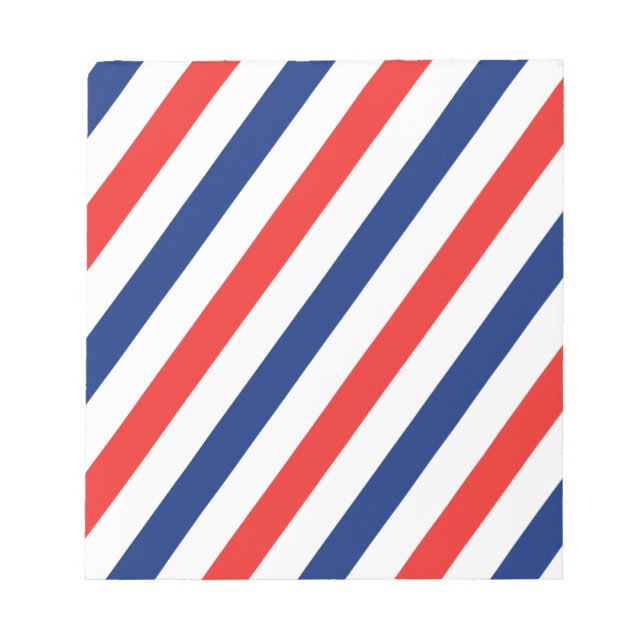 Barber Stripes Notepad (Front)