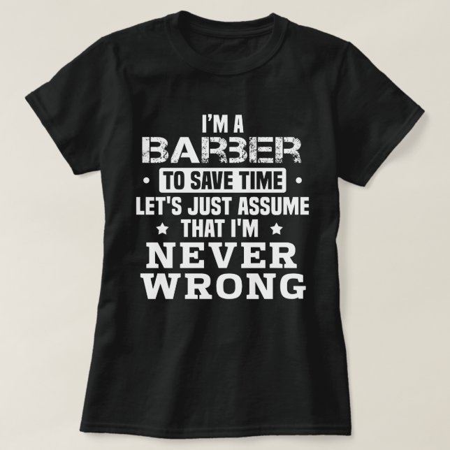 Barber T-Shirt (Design Front)