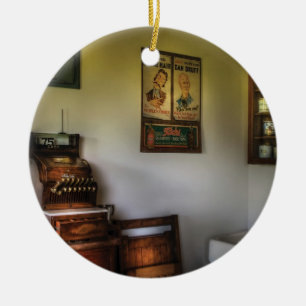 Barber - The Cash Register Ceramic Tree Decoration