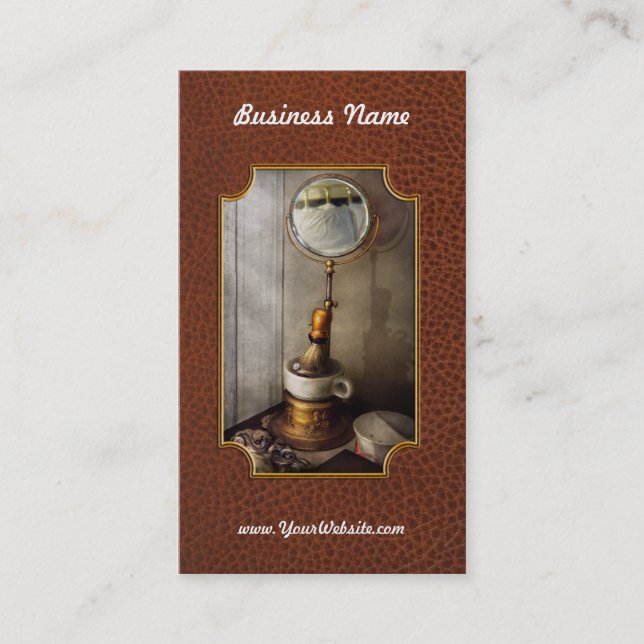 Barber - The morning shave Business Card (Front)