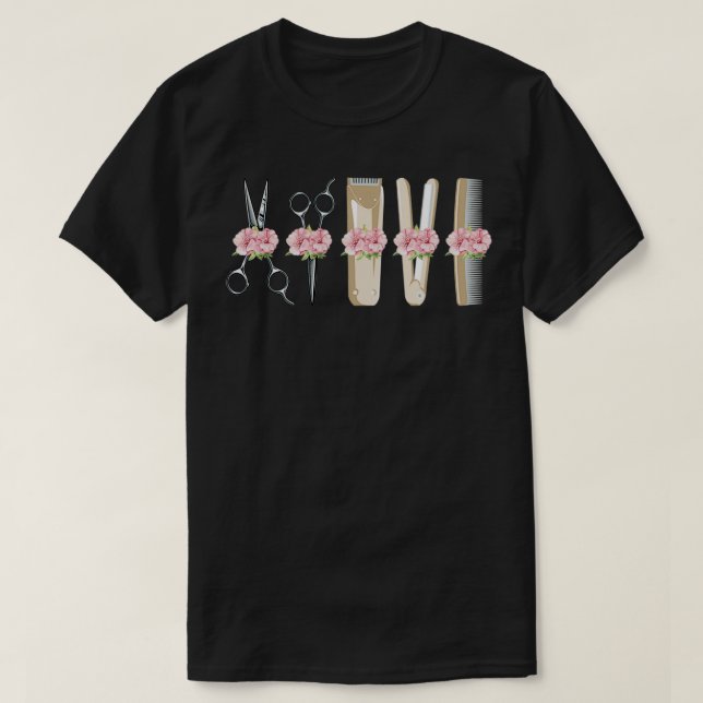 Barber Tools Love T-Shirt (Design Front)