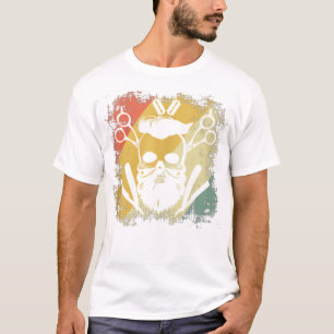 Barber Tools Skull Hairstylist Trim Beard T-Shirt
