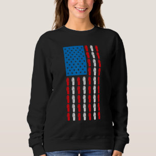 Barber US Flag Cool Design Hairdresser Barbershop  Sweatshirt