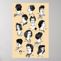 Barber vintage hairstyle 1940s retro girl