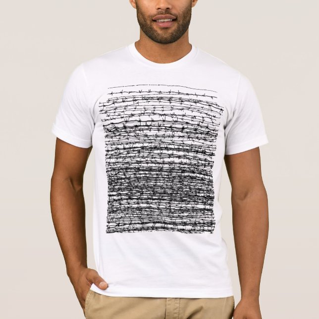 Barber wire fade out T-Shirt (Front)