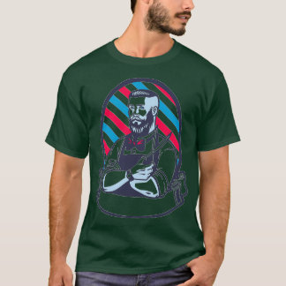 Barber with an amazing mirror T-Shirt