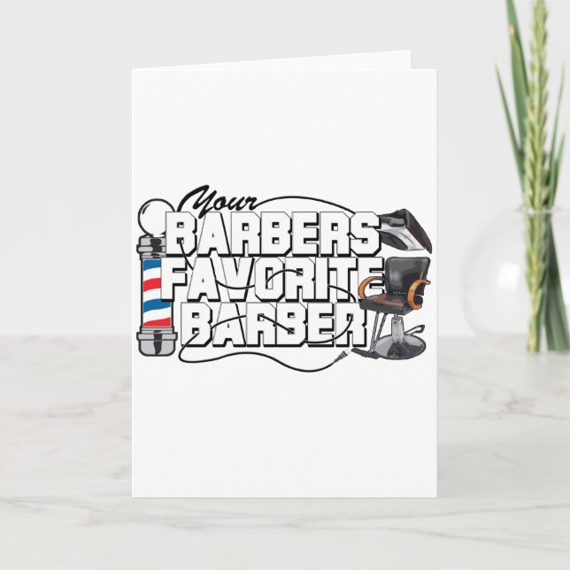 Barbers Favourite Barber Card (Front)