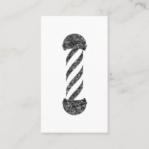 barbers pole business card