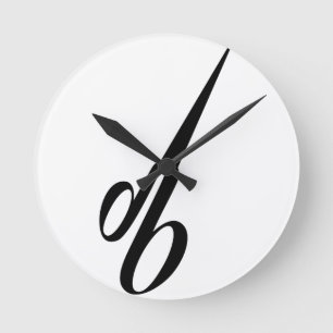 BARBERS SCISSORS ROUND CLOCK