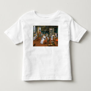 Barber's shop with Monkeys and Cats Toddler T-Shirt