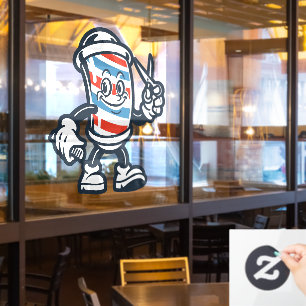 Barbershop Cartoon Barber Pole Character