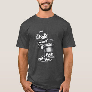 Barbershop Chair Vintage Style T-Shirt