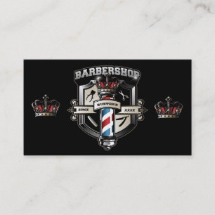 Barbershop Classic Logo Personalize Business Card