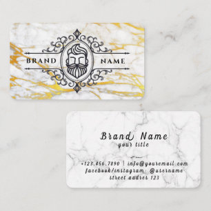 Barbershop Cuts Shavers Beard Vintage Business Card