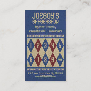 barbershop diamonds stamp card