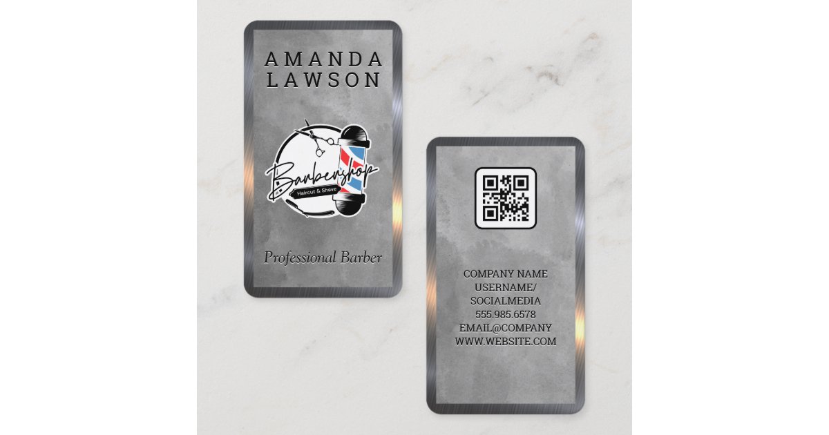 Barbershop | Hair Cut | Self Care Business Card | Zazzle
