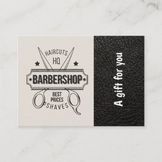 Barbershop leather look Gift Certificate