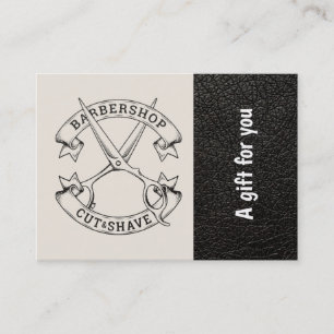 Barbershop leather look Gift Certificate