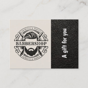 Barbershop leather look Gift Certificate