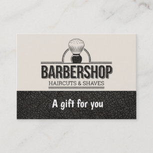 Barbershop leather look Gift Certificate