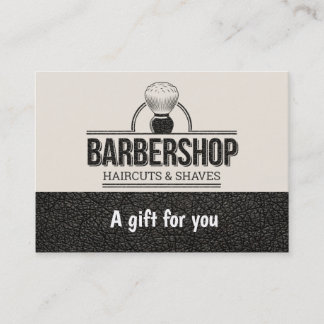 Barbershop leather look Gift Certificate