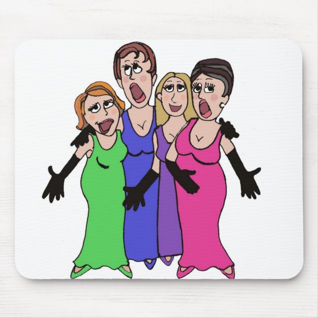 Barbershop Lovers Mouse Pad (Front)