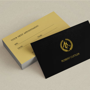Barbershop luxury black logo appointment template