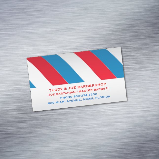 Barbershop Magnetic Business Card (In Situ)