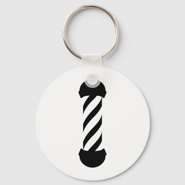 barbershop pole key ring (Front)