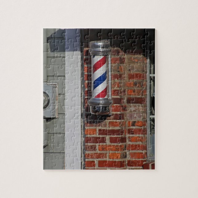 Barbershop Pole Vector Jigsaw Puzzle (Vertical)