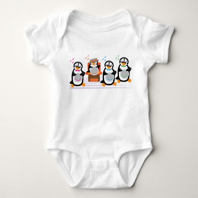 Barbershop Quartet Baby Bodysuit (Front)